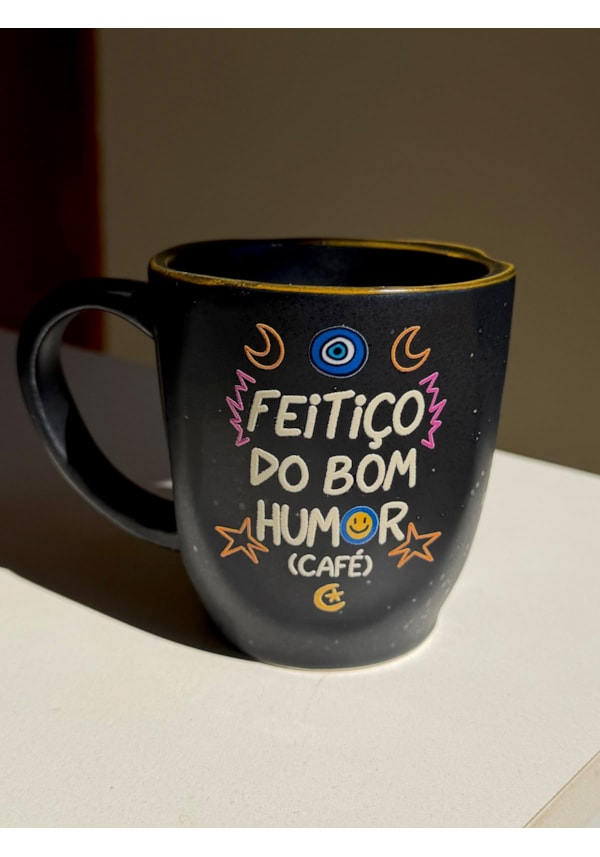 Caneca Vulcão - Feitiço do bom humor - Café - 260ml