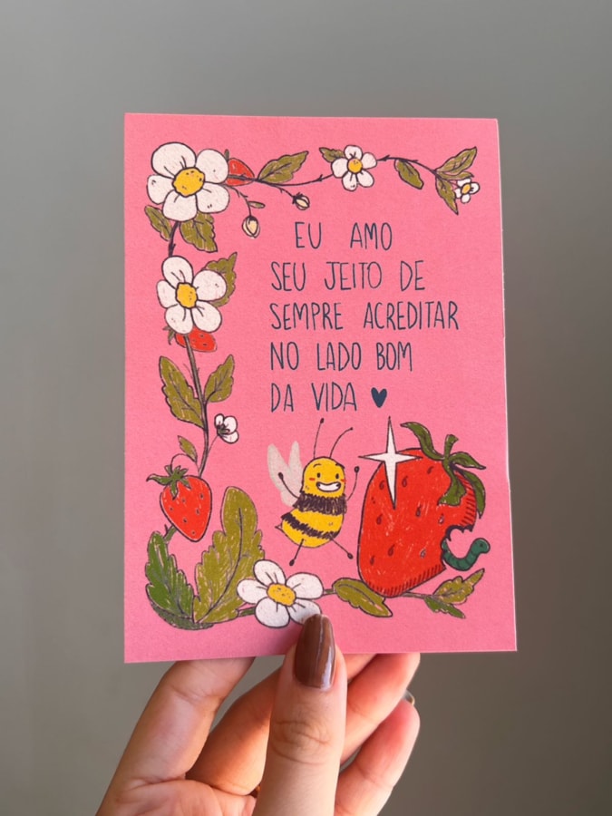 Cartão Abelha Eu Amo Seu Jeito — imagem 1