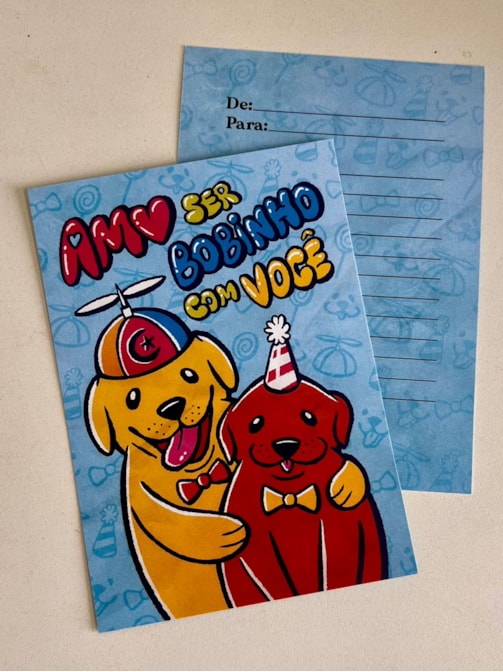 Cartão Cachorro Bobinho