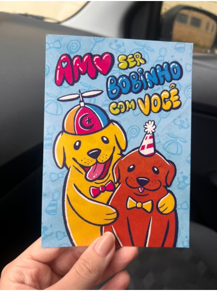 Cartão Cachorro Bobinho