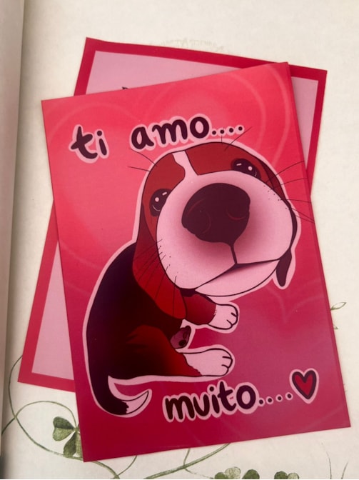 Cartão Cachorro ti amo