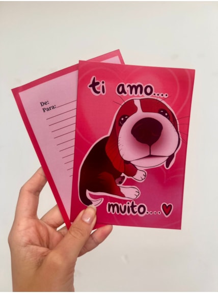 Cartão Cachorro ti amo