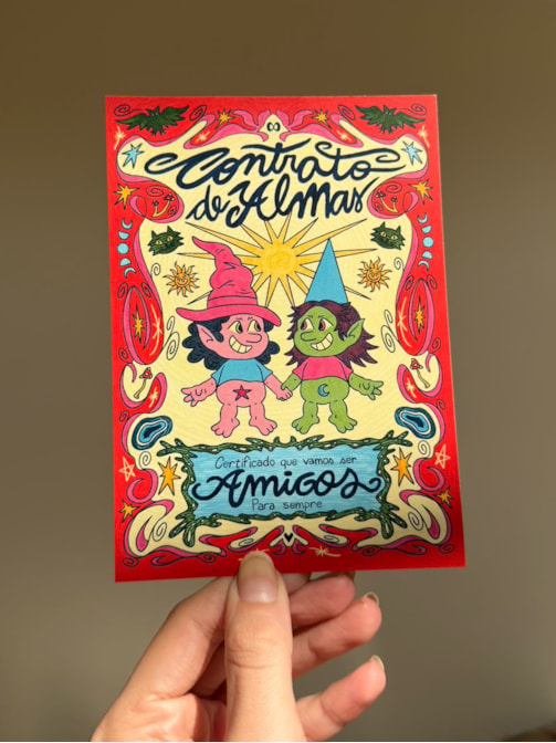 Cartão Contrato de almas