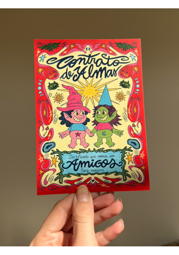 Cartão Contrato de almas