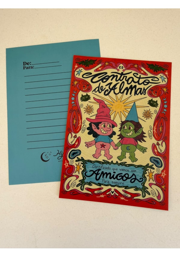 Cartão Contrato de almas