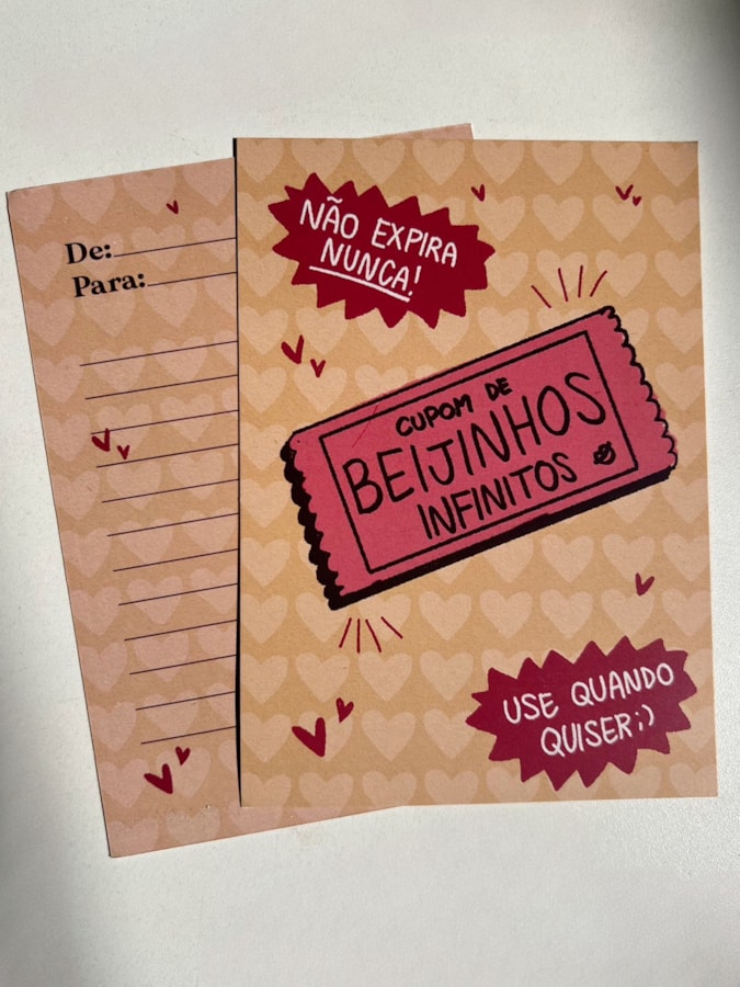 Cartão Cupom de Beijinhos — imagem 2