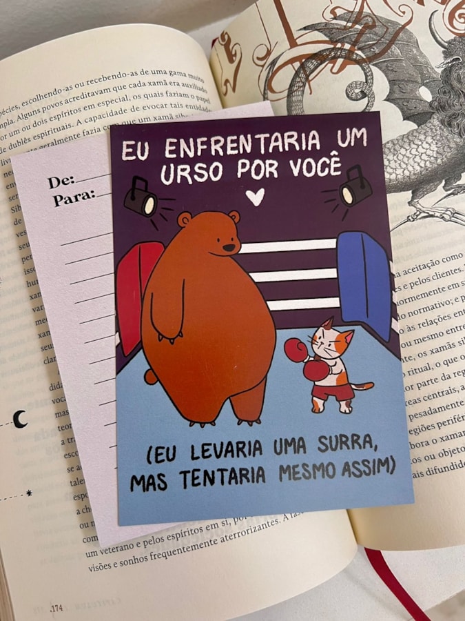 Cartão Enfrentaria Um Urso — imagem 1