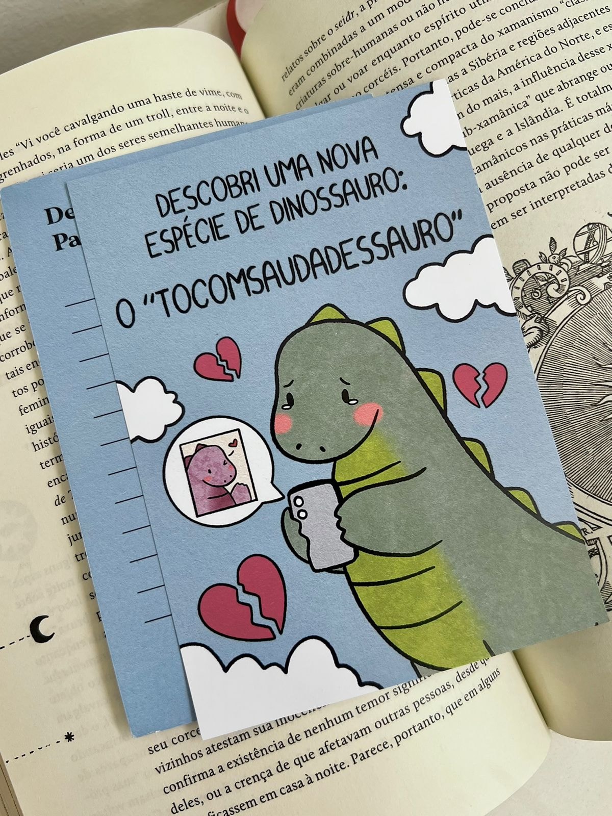 Cartão Espécie de Dinossauro — imagem 2