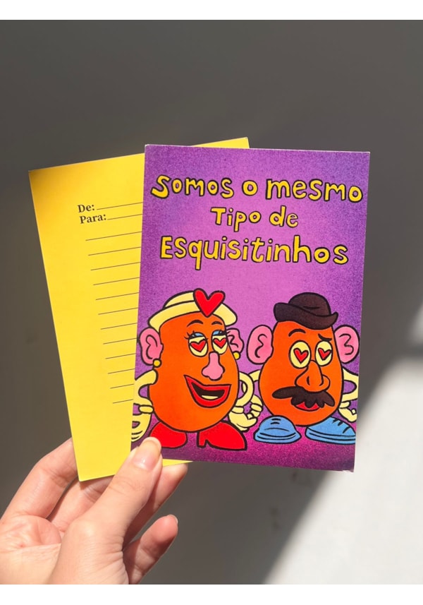 Cartão Esquisitinhos batatas