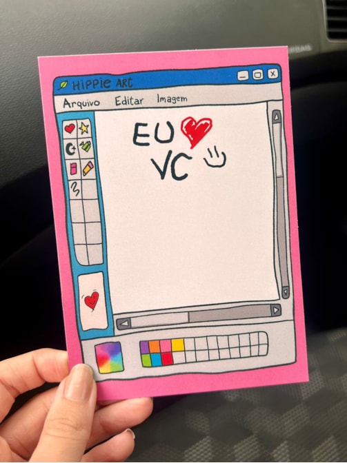 Cartão Eu + Você Paint