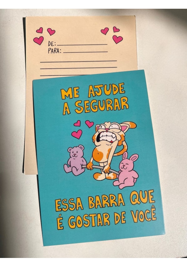 Cartão Gato Essa Barra