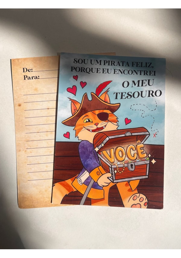 Cartão Gato Pirata