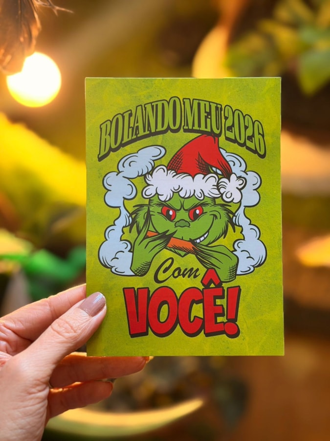 Cartão Grinch Bolando Meu 2026 — imagem 1