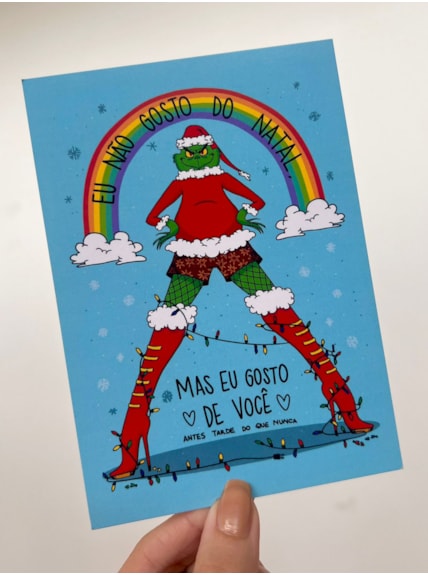 Cartão Grinch - Eu Gosto de Você