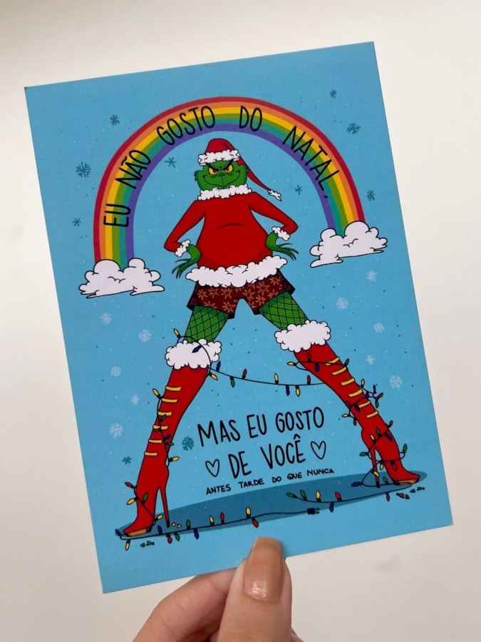 Cartão Grinch - Eu Gosto de Você — imagem 2
