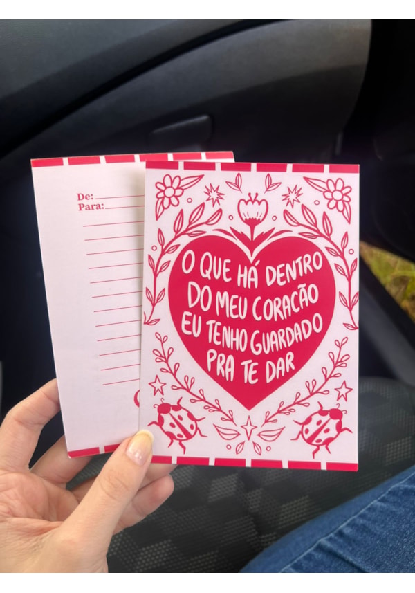 Cartão Guardado pra te dar