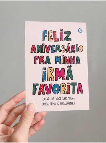 Cartão Irmã Favorita