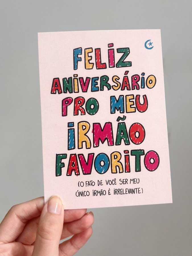 Cartão Irmão Favorito — imagem 1
