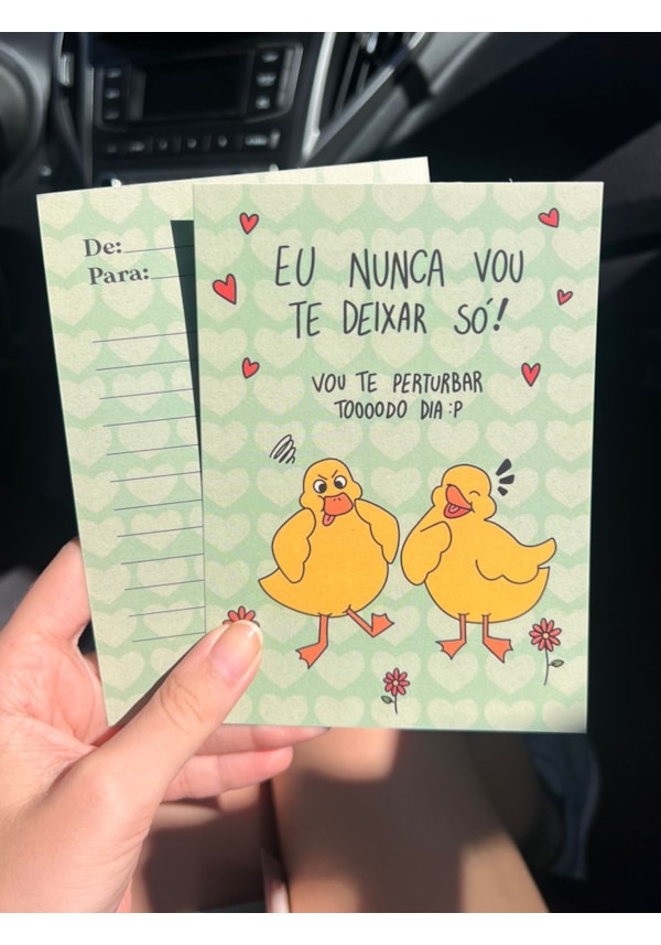 Cartão Patos Perturbar todo dia