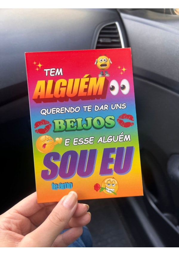 Cartão Querendo te dar uns beijos