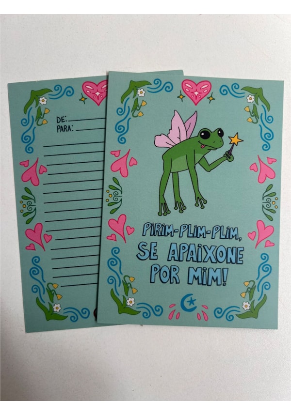 Cartão Sapo Pirim - Plim - Plim
