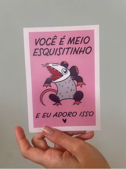 Cartão Saruê Esquisitinho