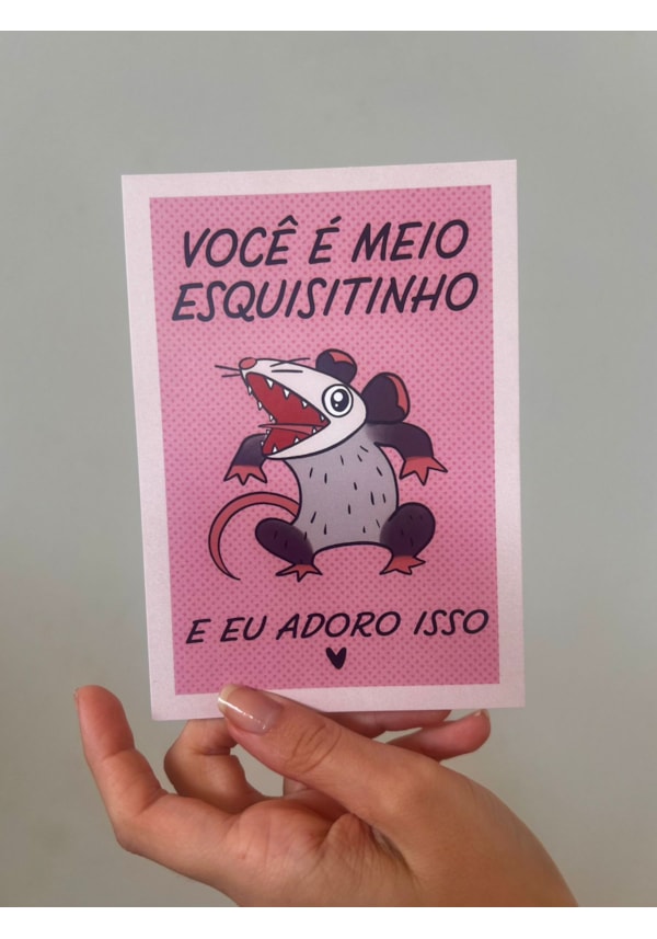 Cartão Saruê Esquisitinho