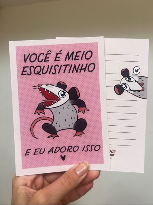 Cartão Saruê Esquisitinho