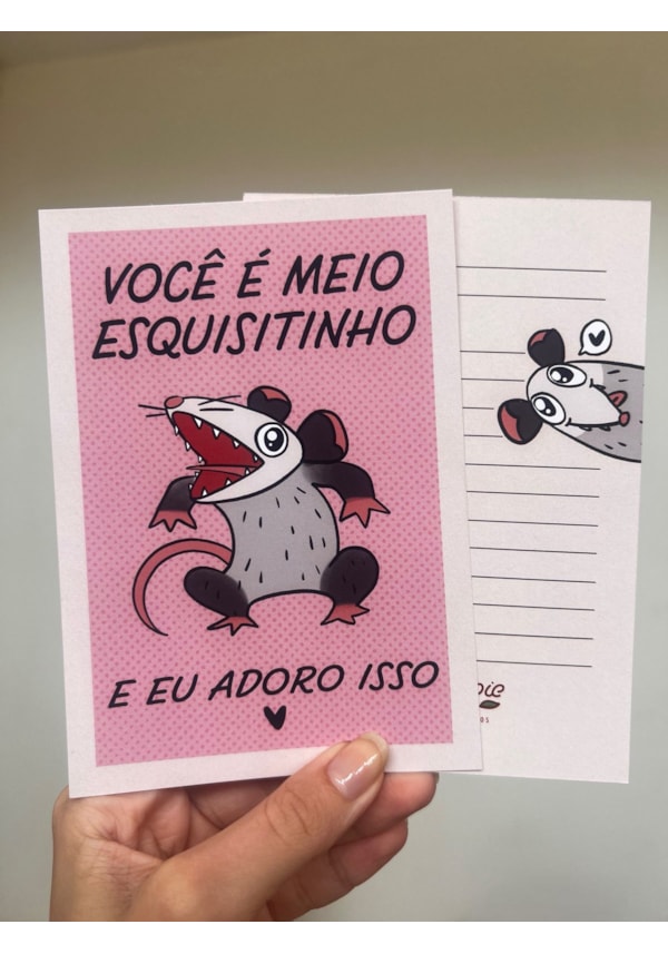 Cartão Saruê Esquisitinho