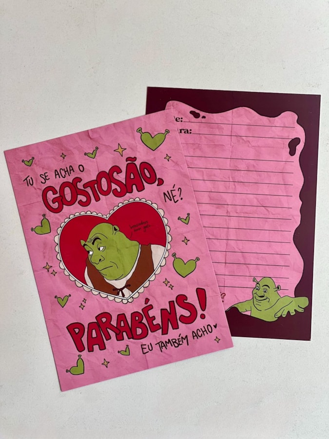 Cartão Shrek Gostosão — imagem 2