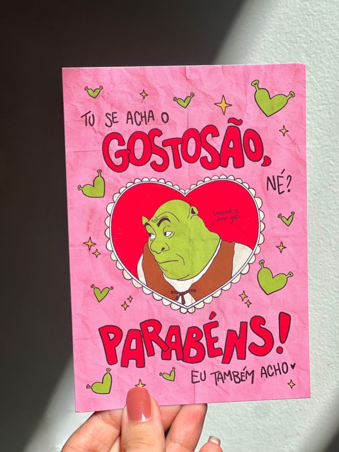 Cartão Shrek Gostosão — imagem 1