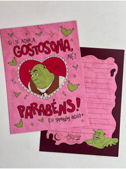 Cartão Shrek Gostosona
