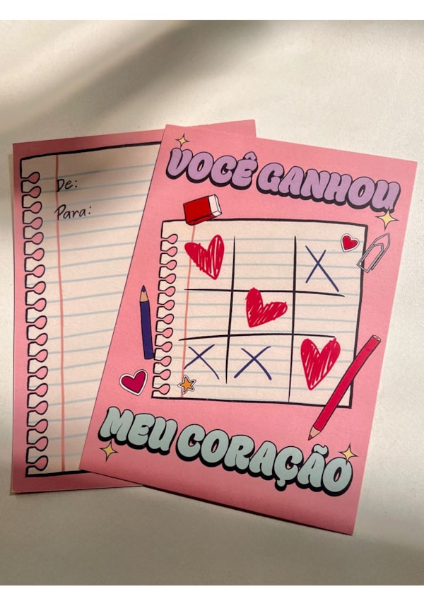 Cartão Você ganhou meu coração