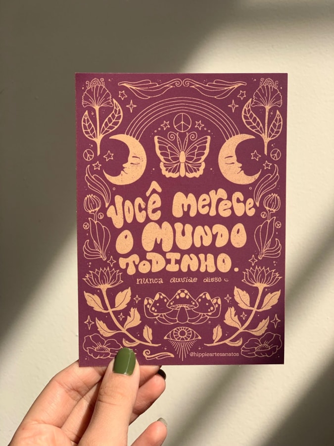 Cartão Você Merece o Mundo Todinho