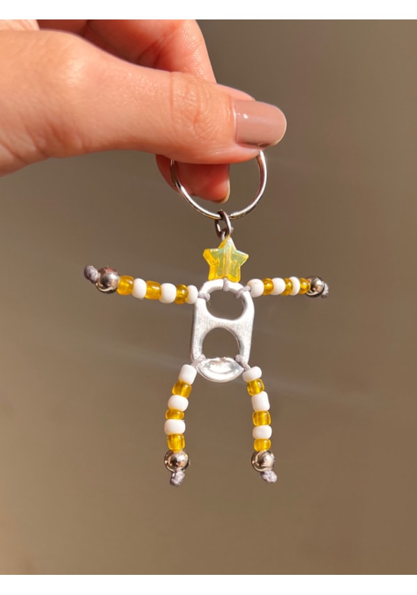 Chaveiro Trambolhinho Estrela - Sol Amarelo