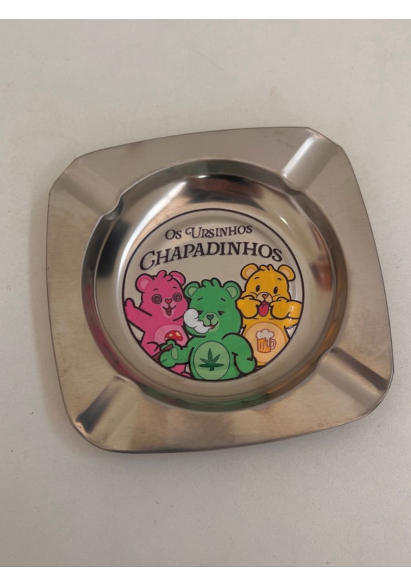 Cinzeiro Inox - Ursinhos Chapadinhos