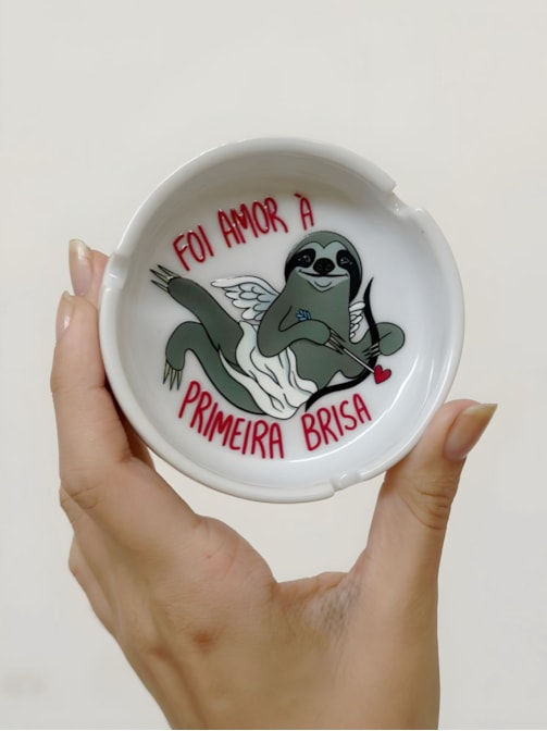 Cinzeiro Porcelana - Amor a Primeira Brisa