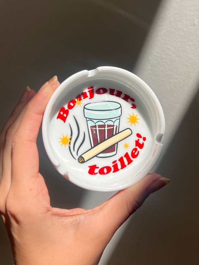 Cinzeiro Porcelana - Bonjour — imagem 1