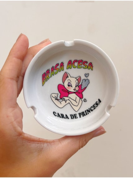 Cinzeiro Porcelana - Cara de Princesa