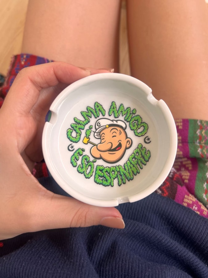 Cinzeiro Porcelana - Espinafre — imagem 2