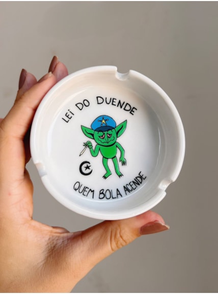 Cinzeiro Porcelana - Lei do Duende