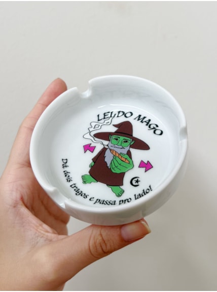 Cinzeiro Porcelana - Lei do Mago