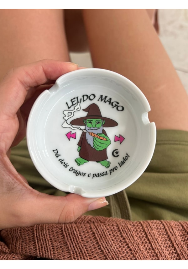 Cinzeiro Porcelana - Lei do Mago