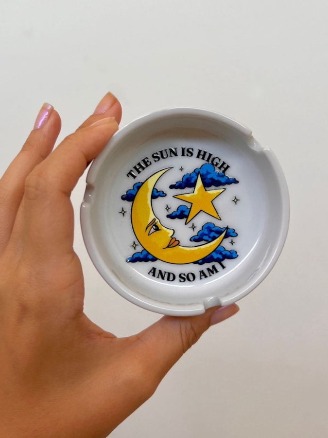 Cinzeiro Porcelana - Lua — imagem 1