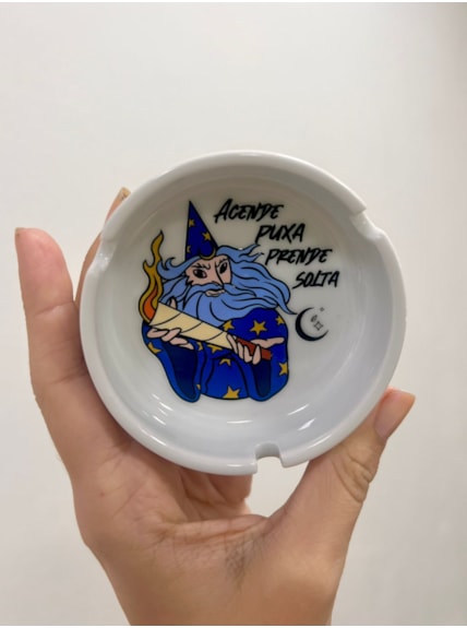 Cinzeiro Porcelana - Mago Acende