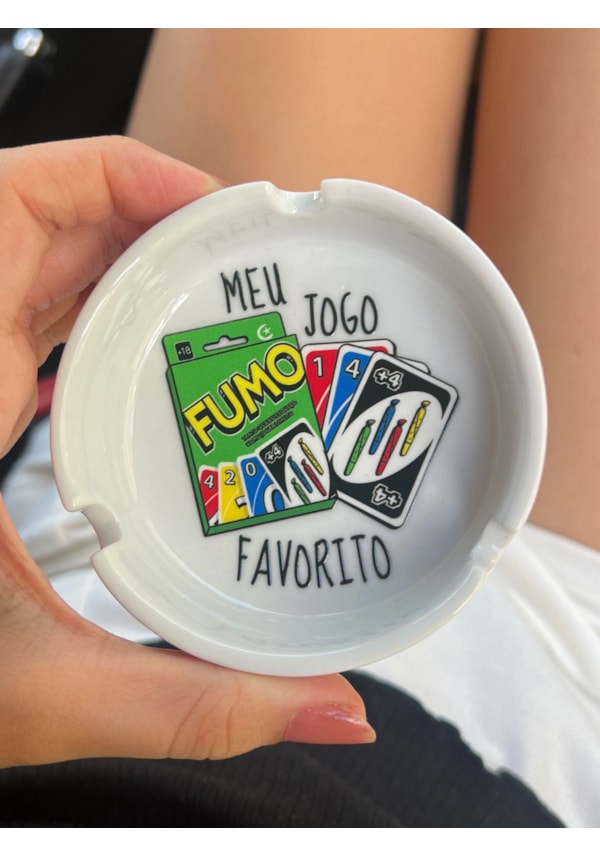 Cinzeiro Porcelana - Meu jogo favorito FUMO