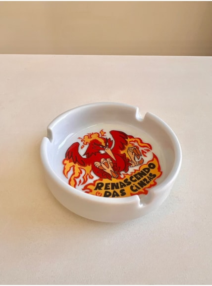 Cinzeiro Porcelana - Renascendo das Cinzas Fênix