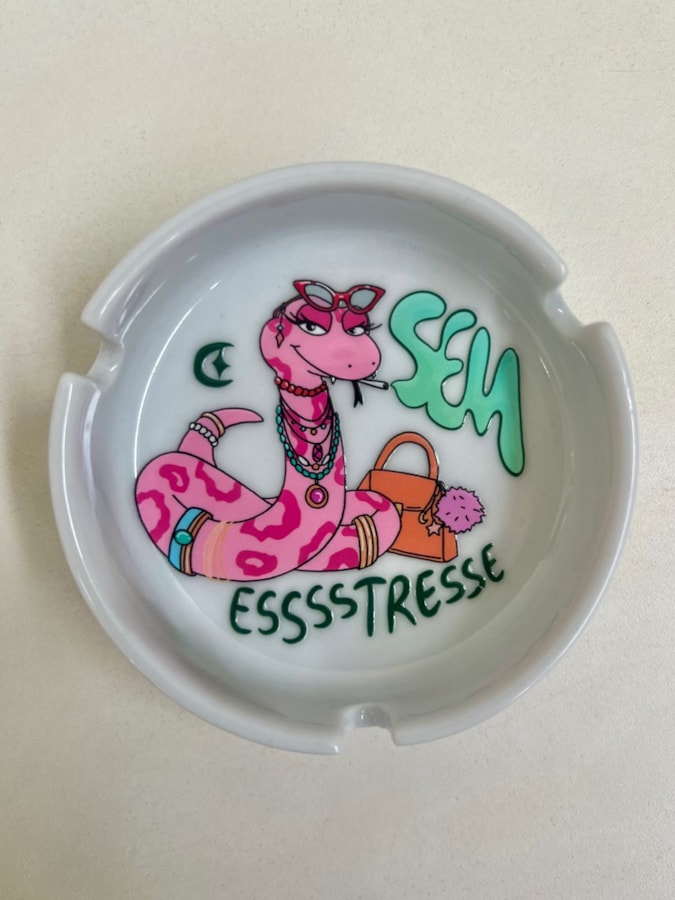 Cinzeiro Porcelana - Serpente Sem Estresse — imagem 2
