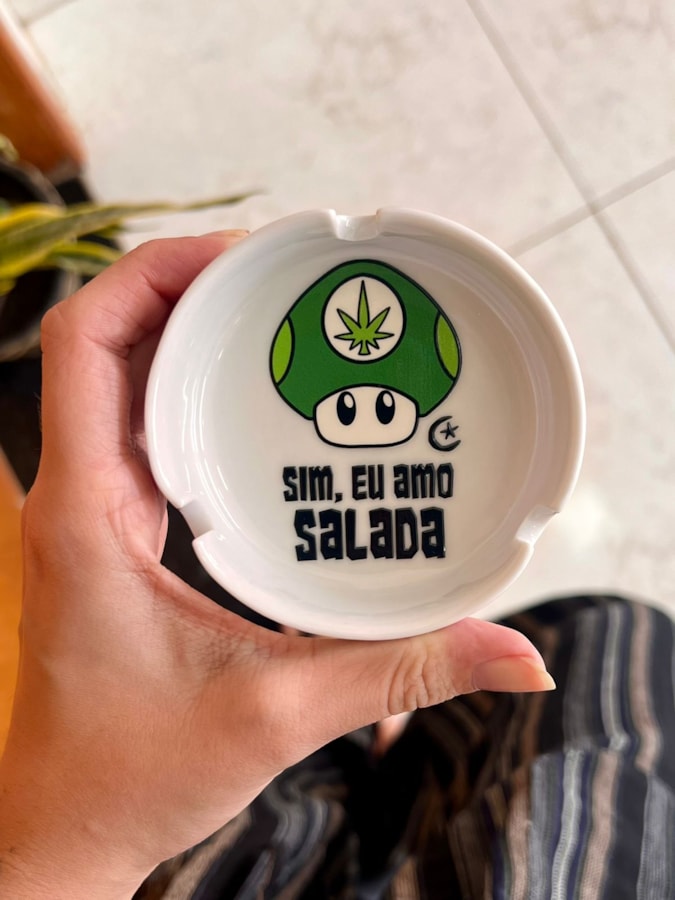 Cinzeiro Porcelana - Sim, eu amo salada — imagem 1