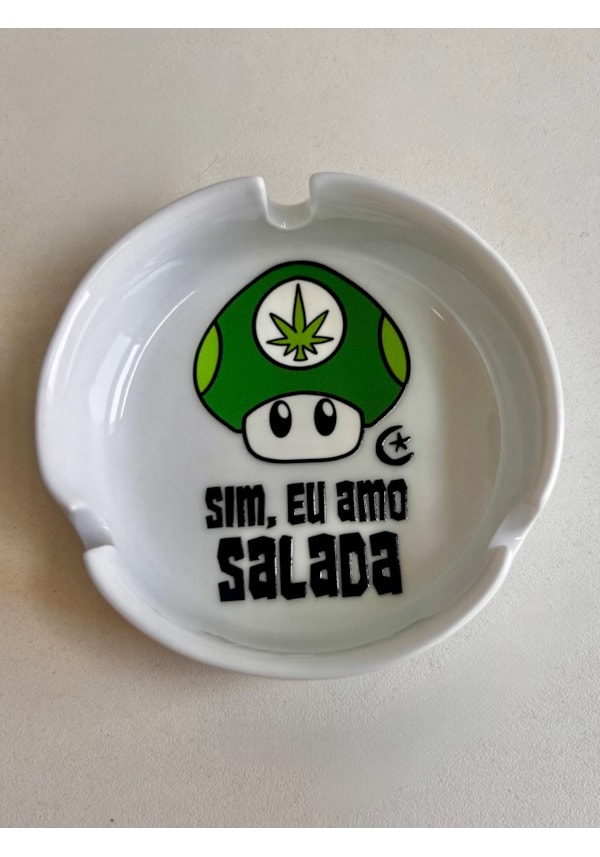 Cinzeiro Porcelana - Sim, eu amo salada